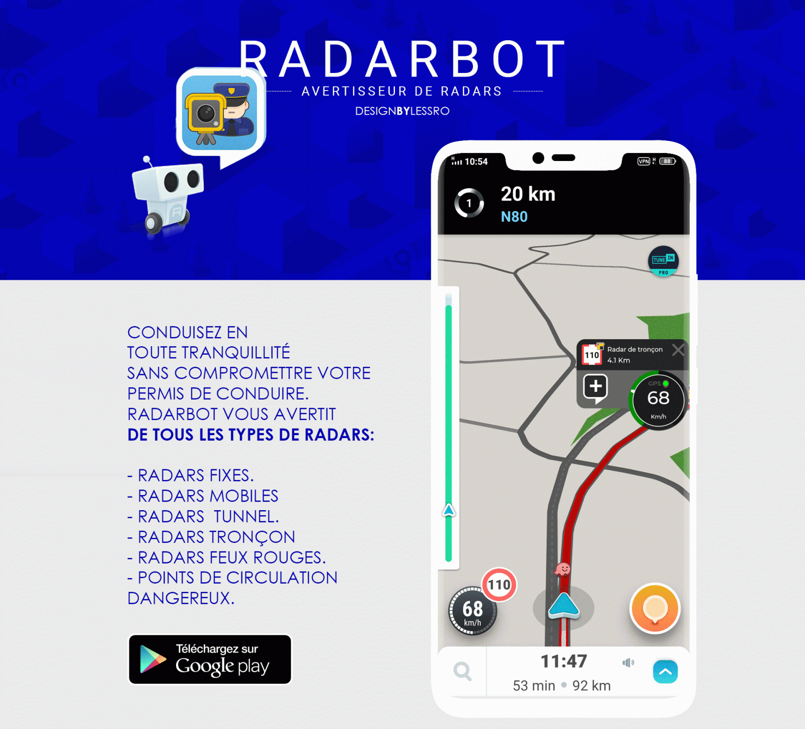 Avertisseur de radar en France gratuit et légal