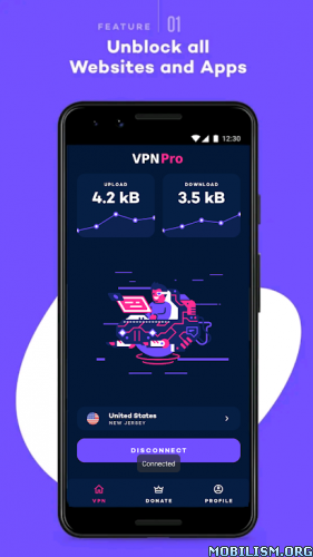 VPN Pro - Pay once for life v2.1.3 [Paid] [SAP]