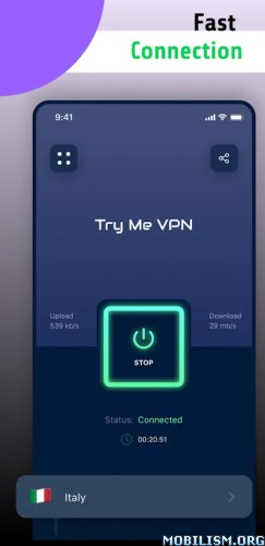 Secure VPN Proxy, TrymeVPN v1.1.122 (Vip)
